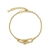 Picture of Buy Zinc Alloy Gold Plated Fashion Bracelet with Low Cost