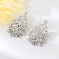 Show details for Copper or Brass Platinum Plated Drop & Dangle Earrings at Great Low Price