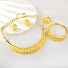 Show details for Unusual Dubai Gold Plated 4 Piece Jewelry Set