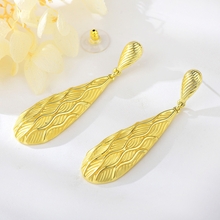Show details for Eye-Catching Gold Plated Medium Dangle Earrings with Member Discount