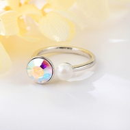 Show details for Small Zinc Alloy Fashion Ring with Fast Delivery