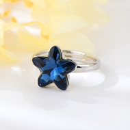 Show details for Eye-Catching Platinum Plated Star Adjustable Ring with Member Discount