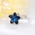 Picture of Eye-Catching Platinum Plated Star Adjustable Ring with Member Discount