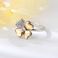 Show details for Eye-Catching Yellow Small Adjustable Ring with Member Discount