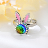 Show details for Charming Colorful Zinc Alloy Adjustable Ring As a Gift