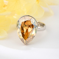 Show details for Zinc Alloy Yellow Fashion Ring with Full Guarantee