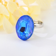 Show details for Famous Medium Blue Adjustable Ring