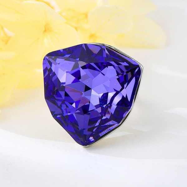Picture of Impressive Purple Zinc Alloy Fashion Ring with Low MOQ