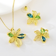 Show details for Classic Gold Plated 2 Piece Jewelry Set with Worldwide Shipping