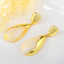 Show details for Great Value Yellow Gold Plated Dangle Earrings with Member Discount