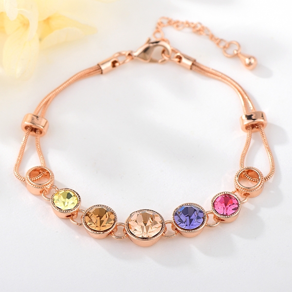 Picture of Nickel Free Colorful Zinc Alloy Fashion Bracelet with Low MOQ