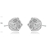 Picture of Designer Platinum Plated White Stud Earrings For Your Occasions