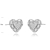Picture of 925 Sterling Silver Cubic Zirconia Stud Earrings in Exclusive Design