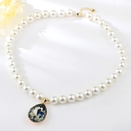 Show details for Sparkling Medium Black Pendant Necklace