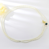 Show details for Recommended White Classic Short Chain Necklace from Top Designer