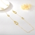 Picture of Sparkling Dubai Gold Plated Fashion Sweater Necklace