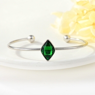 Show details for Zinc Alloy Swarovski Element Cuff Bangle at Unbeatable Price