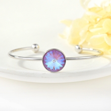 Show details for Ball Swarovski Element Cuff Bangle with Speedy Delivery