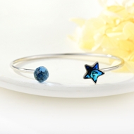 Show details for Pretty Swarovski Element Zinc Alloy Cuff Bangle