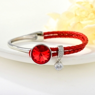 Show details for Featured Red Gold Plated Fashion Bangle with Full Guarantee