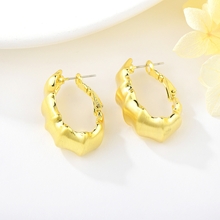 Show details for Pretty Medium Gold Plated Stud Earrings