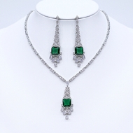 Show details for Low Cost Platinum Plated Copper or Brass 2 Piece Jewelry Set with Low Cost