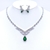 Picture of Charming Green Cubic Zirconia 2 Piece Jewelry Set As a Gift