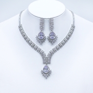 Show details for Copper or Brass Platinum Plated 2 Piece Jewelry Set From Reliable Factory