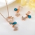Picture of Need-Now Rose Gold Plated Butterfly 2 Piece Jewelry Set from Editor Picks