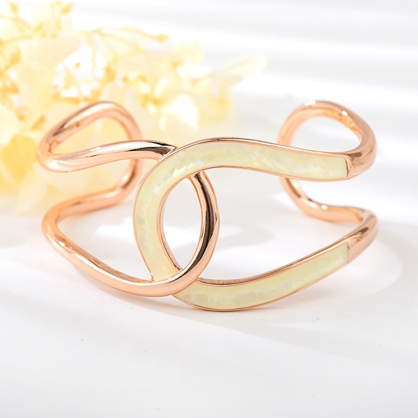 Picture of Distinctive Zinc Alloy Rose Gold Plated Cuff Bangle