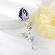 Show details for Wholesale Platinum Plated Zinc Alloy Brooche with Unbeatable Quality