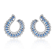 Picture of Attractive White Platinum Plated Big Hoop Earrings For Your Occasions