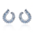 Picture of Attractive White Platinum Plated Big Hoop Earrings For Your Occasions