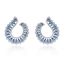 Show details for Attractive White Platinum Plated Big Hoop Earrings For Your Occasions