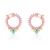 Picture of Luxury Blue Big Hoop Earrings at Super Low Price