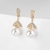 Picture of Copper or Brass Cubic Zirconia Dangle Earrings in Exclusive Design