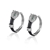 Picture of Attractive White Platinum Plated Big Hoop Earrings Best Price