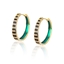 Show details for Unusual Big Gold Plated Big Hoop Earrings