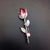 Picture of Brand New Red Platinum Plated Brooche Factory Direct