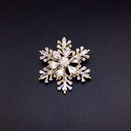 Show details for Pretty Cubic Zirconia Copper or Brass Brooche