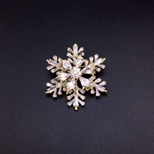 Show details for Pretty Cubic Zirconia Copper or Brass Brooche