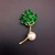 Picture of Brand New Green Copper or Brass Brooche at Great Low Price
