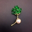 Show details for Brand New Green Copper or Brass Brooche at Great Low Price