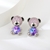 Picture of Trendy Blue Bear Dangle Earrings with No-Risk Refund