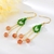 Picture of Buy Gold Plated natural stone Dangle Earrings with Wow Elements