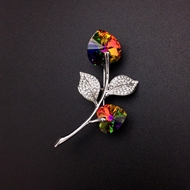 Show details for Flowers & Plants Colorful Brooche in Bulk