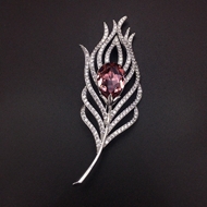 Show details for Copper or Brass Red Brooche with SGS/ISO Certification