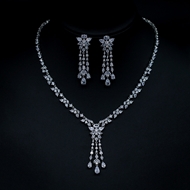 Show details for Luxury Big 2 Piece Jewelry Set in Flattering Style