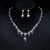 Picture of Cubic Zirconia Platinum Plated 2 Piece Jewelry Set with Price