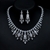 Picture of New Season White Cubic Zirconia 2 Piece Jewelry Set with Full Guarantee